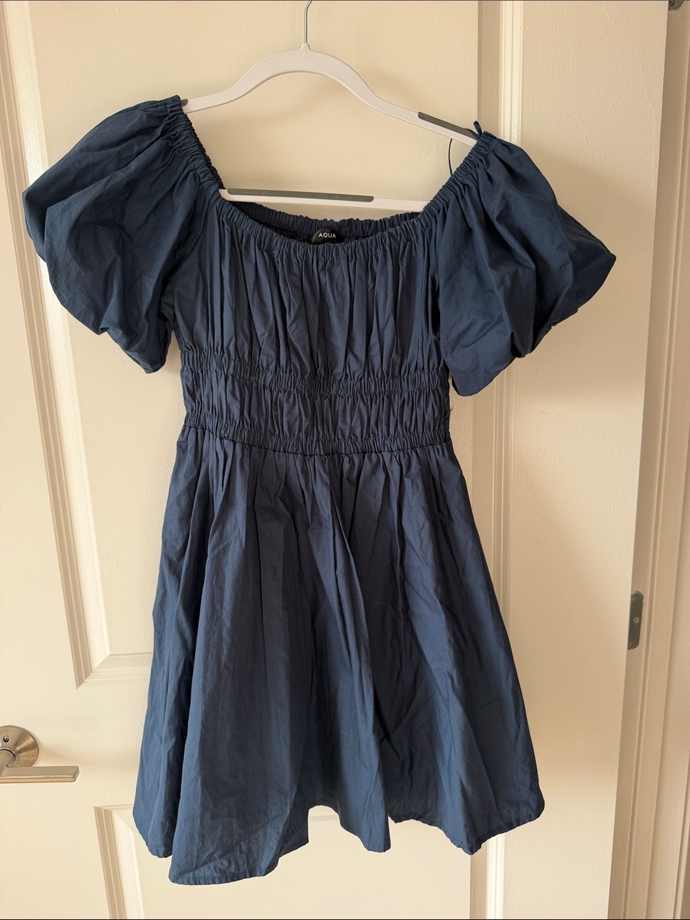 Aqua Mini Dress